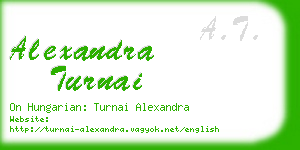 alexandra turnai business card